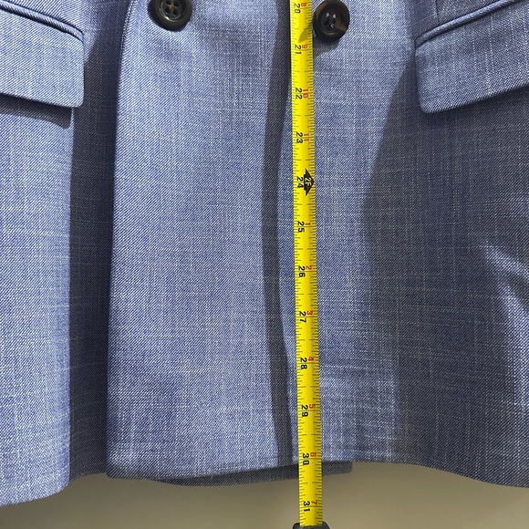 Ann Taylor blue cross weave blazer, size 18 - Picture 12 of 13